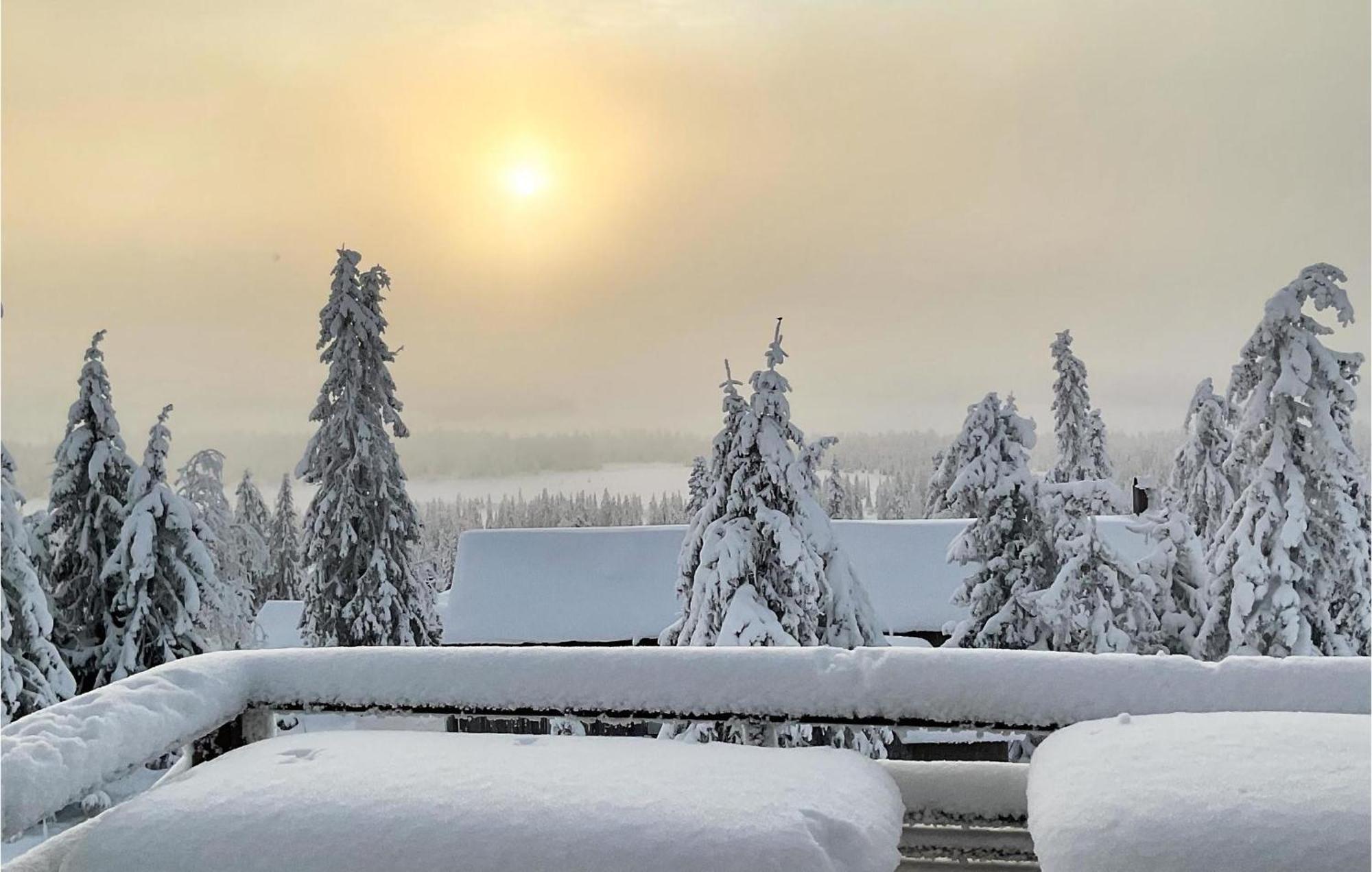 Amazing Home In Sjusjoen With Kitchen Exterior photo