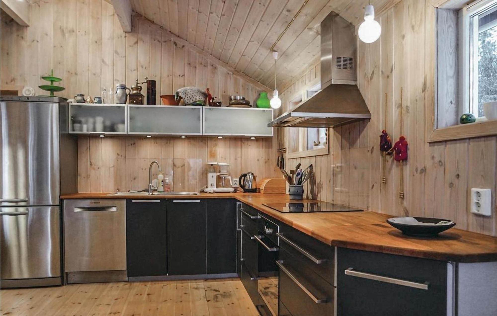 Amazing Home In Sjusjoen With Kitchen Exterior photo
